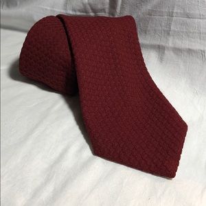 VTG Royal Knight Waffle Pattern Men’s Neck Tie Red